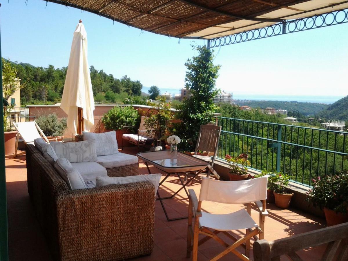 Attico Con Vista Spettacolare Cogoleto Villa Екстериор снимка
